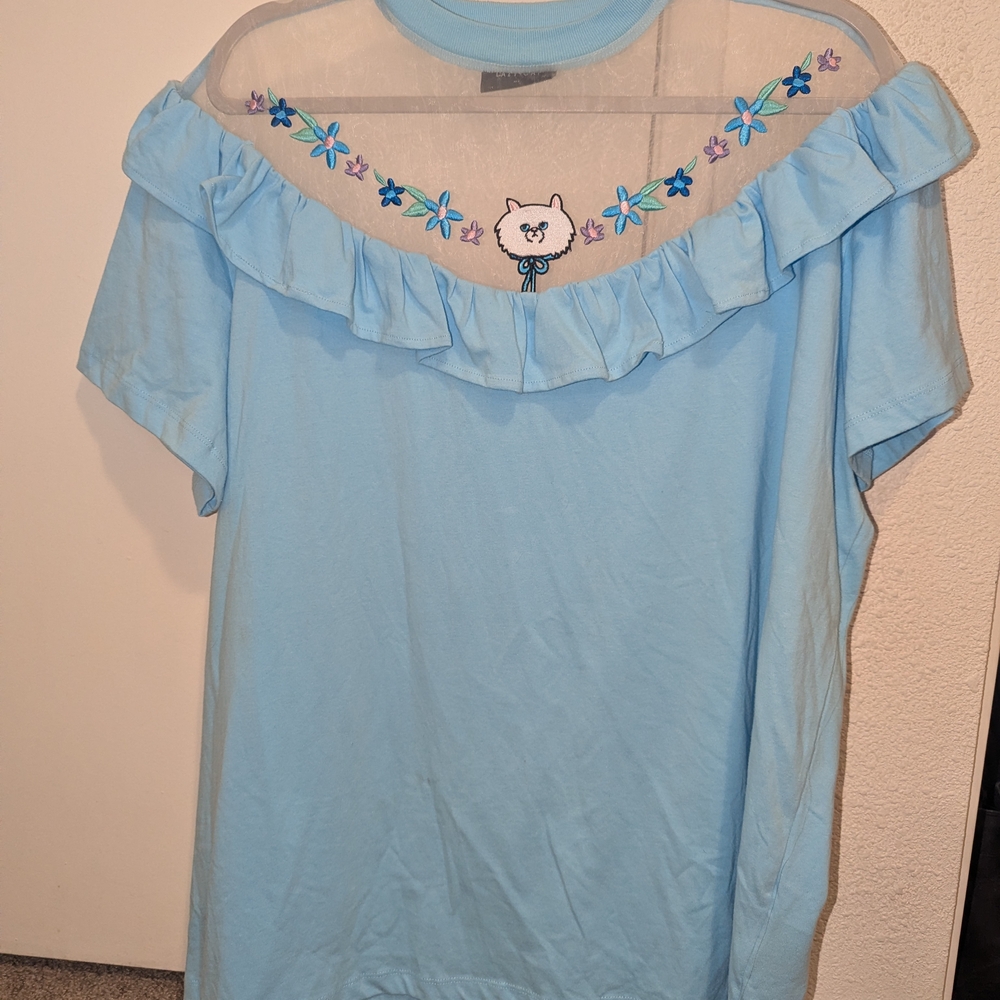 Lazy Oaf Sky Blue Top